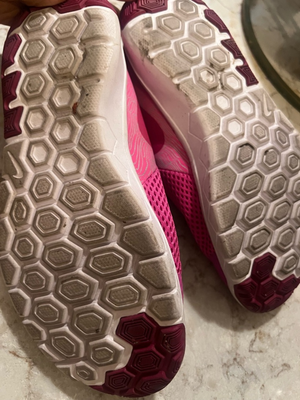 Nike Kids Bright Pink Mesh Athletic Sneakers - Picture 4 of 4
